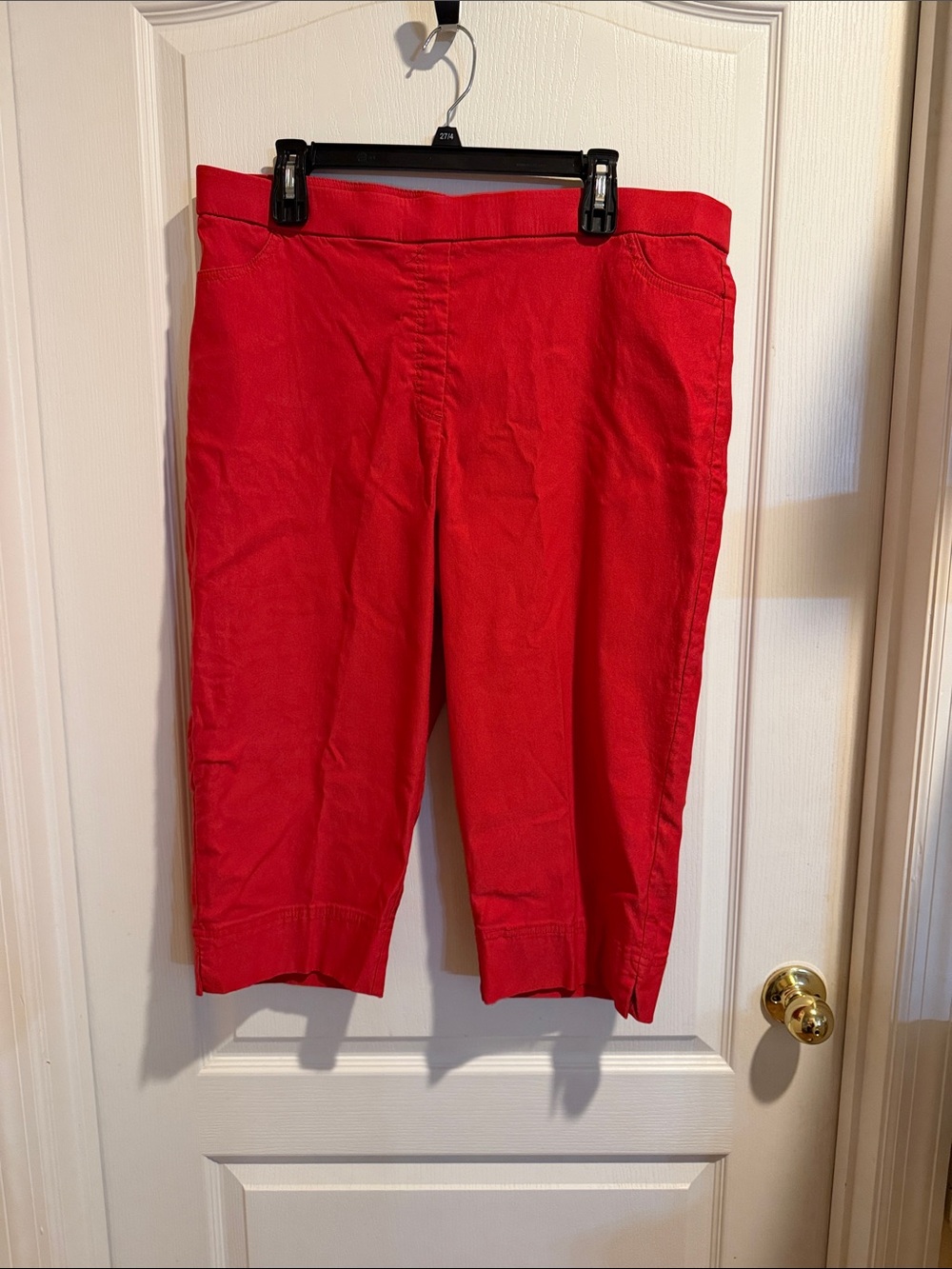 Alfred Dunner Red Cropped Pants